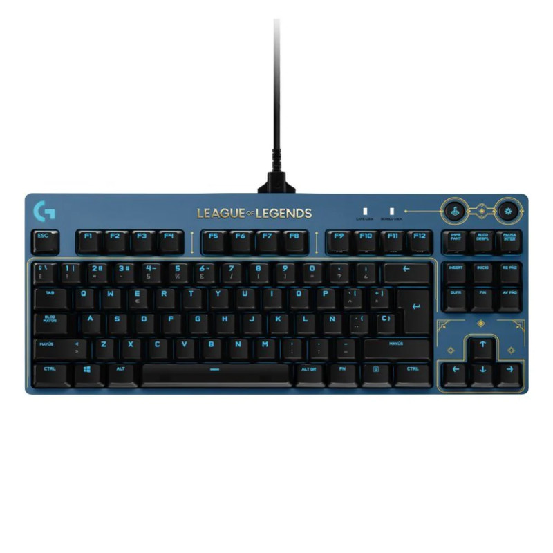 Logitech Pro X Tactile League of Legends Edition RGB Gaming keyboard - Black/Blue - لوحة مفاتيح